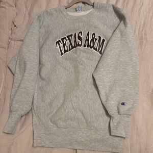 Champion Texas A&M Aggies Sweatshirt | Collegiate Pullover Vintage Reverse Weave